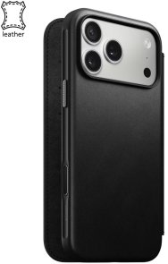 Чохол Nomad for Apple iPhone 17 Pro - Modern Leather Folio Black (NM014193858)
