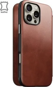 Фото: Чохол Nomad for Apple iPhone 16 Pro - Modern Leather Folio Horween Olde Dublin (NM01398585) № 5 | KTC