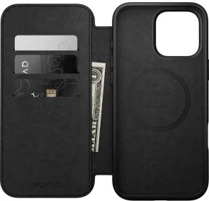 Фото: Чохол Nomad for Apple iPhone 16 Pro Max - Modern Leather Folio Black (NM01675785) № 6 | KTC
