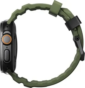 Фото: Ремінець Nomad for Apple Watch 46mm/49mm - Rocky Point Band Black Titanium Hardware Forest (NM014797858) № 4 | KTC