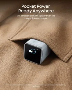 Фото: Зарядний пристрій Anker Nano Charger Smart Display 45W Black (A121DG11) № 6 | KTC