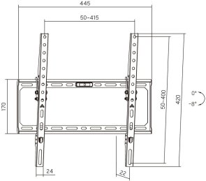 Кронштейн AGN AGN75-440T Black