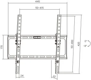 Фото: Кронштейн AGN AGN75-440T Black № 4 | KTC
