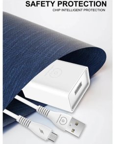 Зарядний пристрій WUW T82 White with AM / MicroUSB (6972573336388)