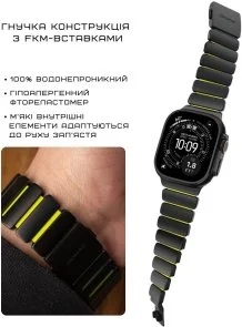 Фото: Ремінець Nomad for Apple Watch 46/49mm - Stratos Black Hardware Volt (NM011130858) № 6 | KTC
