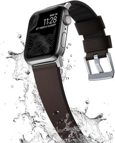 Ремінець Nomad for Apple Watch 46mm/49mm - Active Pro Silver Hardware Classic Brown (NM1A4MSNW0)