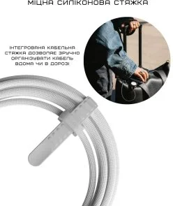 Фото: Кабель Nomad Kevlar Universal for Apple Watch Type-C / Type-C 1.5m White (NM014667858) № 3 | KTC