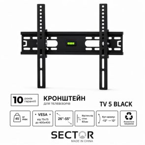Кронштейн Sector TV5 Black