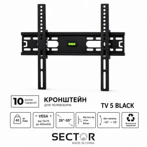 Фото: Кронштейн Sector TV5 Black № 2 | KTC