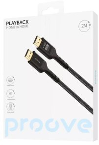 Кабель HDMI to HDMI 2m, Proove, v2.0, 4K 60Hz, Black