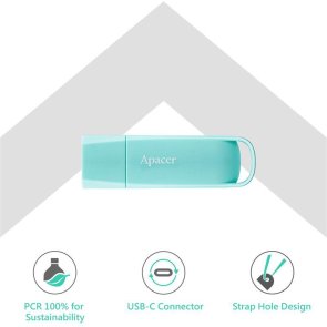 Флешка USB Apacer AH270 Eco 128GB Jelly Mint (AP128GAH270ECO-1)