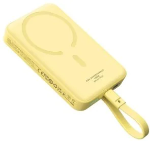 Фото: Батарея універсальна Baseus Magnetic Mini 30W 10000mAh Yellow (P1002210BY23-00) № 3 | KTC