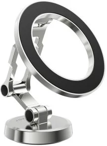 Фото: Кріплення для мобільного телефону Acefast D20 Magnetic Folding Holder Silver (6974316282839) № 2 | KTC