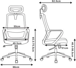 Фото: Крісло 2E Office OC120 Gray (2E-OC120-GRAY) № 5 | KTC
