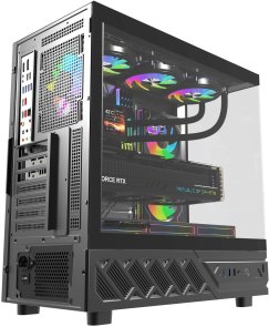 Корпус DARKFLASH DS950V Black with window (DS950V BLACK)