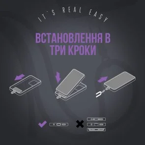 Фото: Ремінець для смартфона ArmorStandart Rope Black Amethyst with Clear Holder (ARM91364) № 6 | KTC
