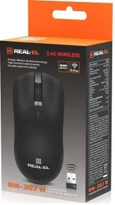 Фото: Миша Real-EL RM-307W Black (EL123200051) № 6 | KTC