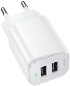 Фото: Зарядний пристрій BOROFONE BAS81A Star 2.1A White (6941991126635) № 2 | KTC