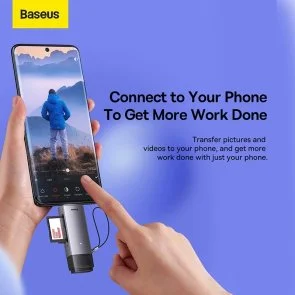 Фото: Кардрідер Baseus Lite Series Card Reader Grey (WKQX060113) № 14 | KTC