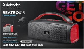 Фото: Портативна колонка Defender Beatbox 18 Black (65218) № 6 | KTC