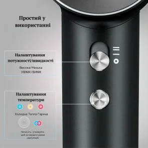 Фото: Фен Laifen Swift Black (LF03-BLS-EU) № 8 | KTC