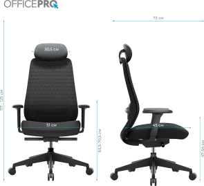 Фото: Крісло OfficePro Omnis OC640B Black № 12 | KTC