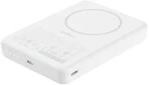 Батарея універсальна Belkin BoostCharge Slim Magnetic 10000mAh 20W Qi2 7.5W White (BPD015HQWH)