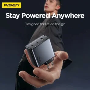 Фото: Зарядний пристрій Pisen BOLT Pro PD 100W Black (TP-C67) № 2 | KTC