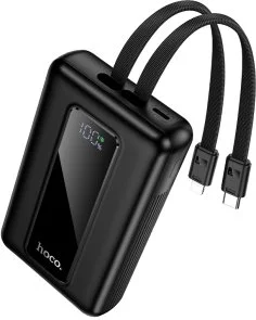 Фото: Батарея універсальна Hoco J162A 20000mAh 22.5W Black built-in Cable (6942007663083) № 2 | KTC