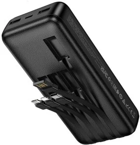 Фото: Батарея універсальна Hoco J163A 20000mAh 10W Black built-in cable (6942007664592) № 3 | KTC