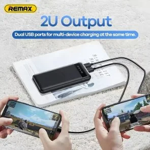 Фото: Батарея універсальна Remax RPP-11 20000mAh 12W Black (6954851218838) № 3 | KTC
