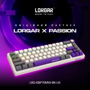 Фото: Клавіатура Lorgar KBP70MW Toxic Purple ENG WL/RT/USB Beige (LRG-KBP70MW-RT-US) № 3 | KTC