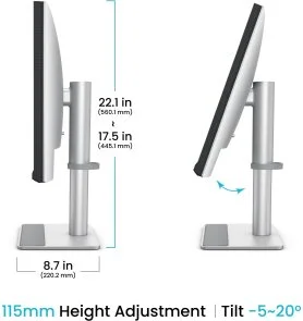 Фото: Монітор BenQ MA270UP (9H.LP8LB.QBE) - 27" IPS / 3840×2160 / 60 Гц / Pivot / HAS № 5 | KTC