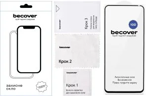 Фото: Захисне скло BeCover for Tecno POVA 7 Neo LJ6 - 10D Black (714921) № 2 | KTC
