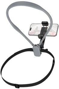 Фото: Універсальний тримач Hoco K30 Campo neck-hanging holder Black Gray (6942007664639) № 4 | KTC