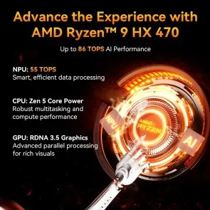Фото: Персональний комп'ютер GEEKOM A9 Max (GMA9MAXAI9HX470-321T-EU) - AMD Ryzen AI 9 HX 470 / 32 ГБ DDR5 / PCI-E SSD 1 ТБ / AMD / Radeon Graphics, UMA / 120 Вт № 7 | KTC
