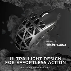Фото: Миша Attack Shark R2 WL/BT/USB Silver Gray (R2SGR_AS) № 10 | KTC