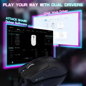 Фото: Миша Attack Shark X1 Black (X1B_AS) № 10 | KTC