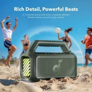 Фото: Портативна колонка Anker SoundCore Boom 2 Green (A3138062) № 4 | KTC