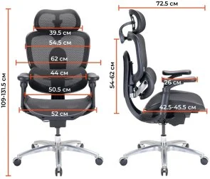 Фото: Крісло SIHOO C300 Lite V2 White (C300-LITE-V2-B102) № 21 | KTC