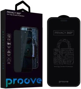 Фото: Захисне скло Proove for iPhone 18 Pro Max - Privacy 360 Black (PGP360I18PM1) № 3 | KTC