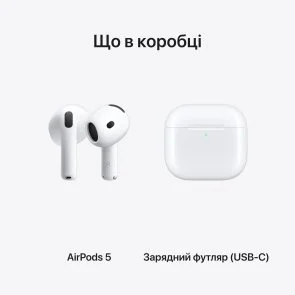 Фото: Навушники Apple AirPods 5gen White (MKFW4) № 7 | KTC