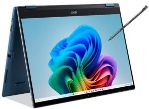Фото: Ноутбук Acer Swift Spin 14 AI SFSP14-Q51T-X9D1 NX.W0KEU.002 Blue - 14" IPS 120 Гц / Snapdragon X2 Elite / X2E-78-100 / DDR5 16 ГБ / PCI-E SSD 512 ГБ / Adreno GPU № 7 | KTC