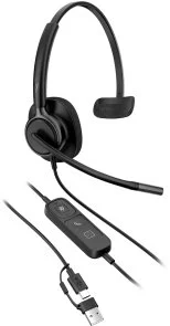 Фото: Гарнітура Poly Mission 415 Monaural USB-C/A Black (C01A9AA) № 3 | KTC