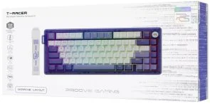 Фото: Клавіатура Proove Gaming T-Racer ENG/UKR WL/BT/USB Purple/White (WKTR00022417) № 9 | KTC