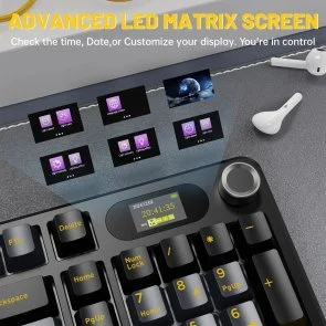 Фото: Клавіатура Attack Shark X98 Pro WL/BT/USB Star Black (X98PROSB_AS) № 9 | KTC