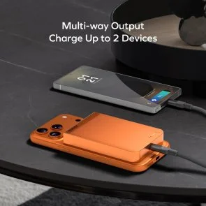 Фото: Батарея універсальна Momax 1-Power S.Pass 10000mAh 30W / Qi2 15W Titanium (IP162Q2L) № 7 | KTC