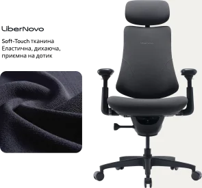 Фото: Крісло LiberNovo Omni Gen Graphite 48cm (CP-GW-1000088-00-05) № 14 | KTC