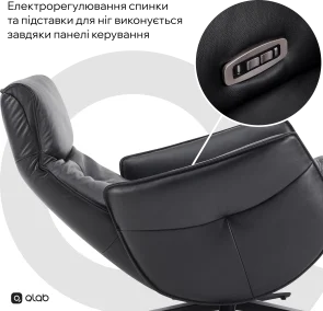 Фото: Крісло Qlab RC300B Black № 11 | KTC