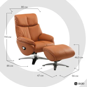 Фото: Крісло Qlab RC280BR Brown № 15 | KTC